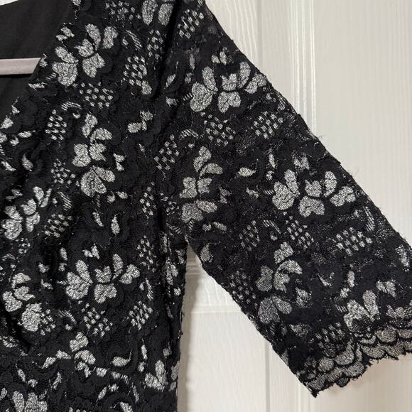 Rabbit Rabbit Rabbit Women's Floral Lace V-Neck Dress Size 6 - Picture 7 of 16